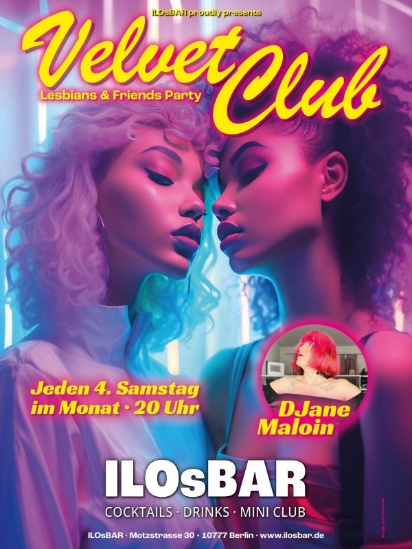 A1-Plakat Velvet Club 01 - 4. Samstag